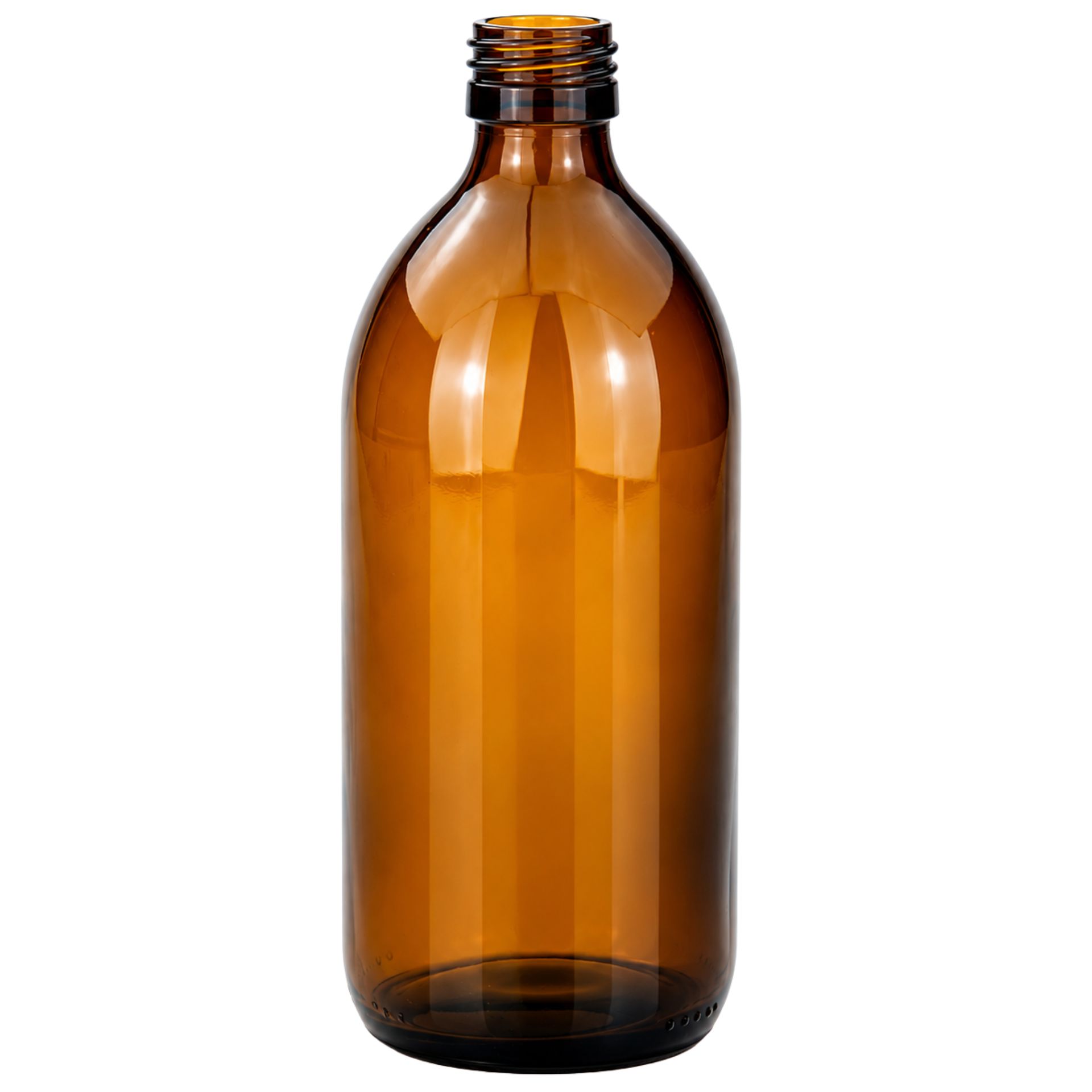 Tropfflasche  500 ml braun Glas Dosierflasche