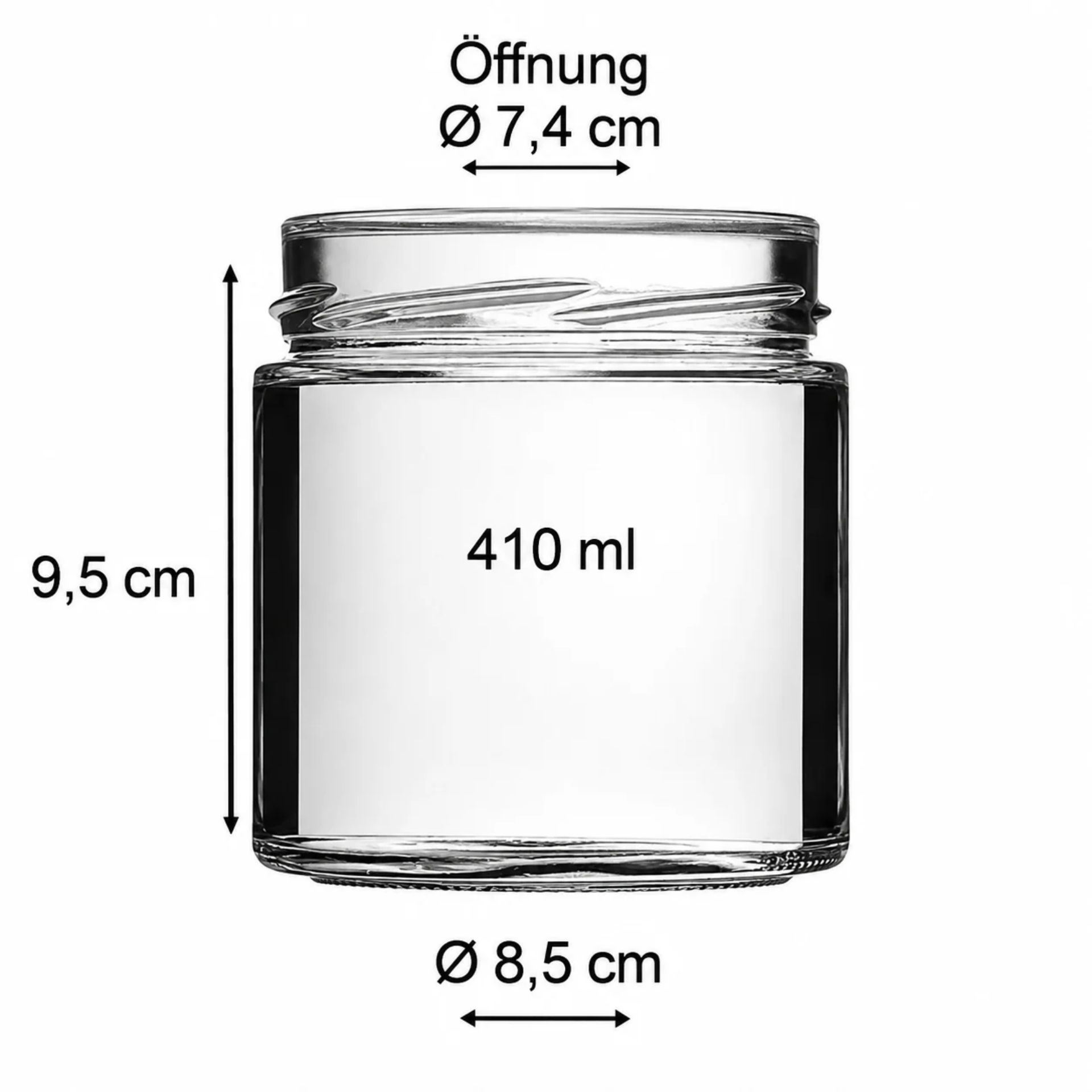 Eimachglas  410 ml mikken Art mit Deckel