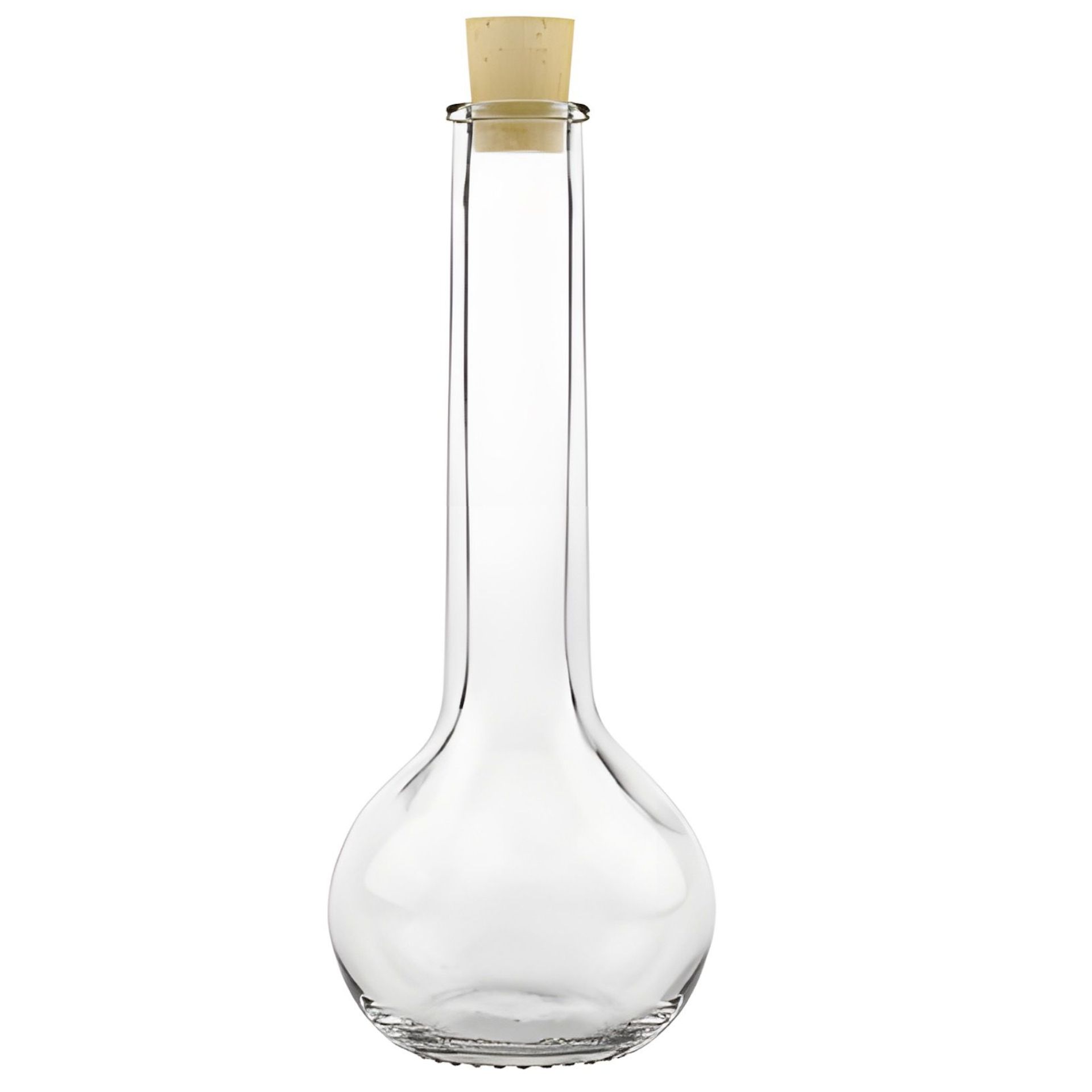 Glasflasche  200 ml Kugel mit Korken
