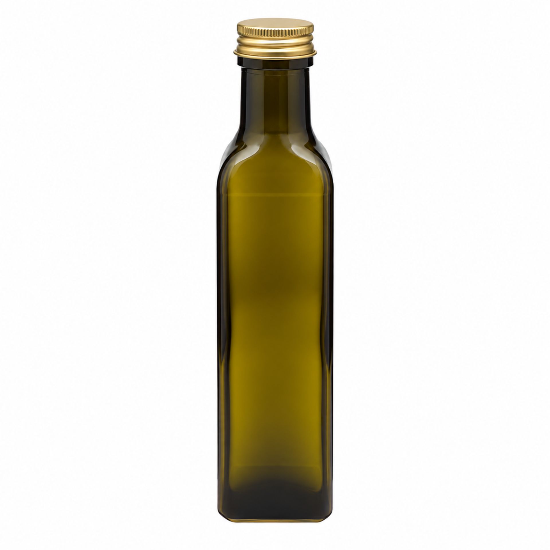 Glasflasche  250 ml eckig Marasca Antik