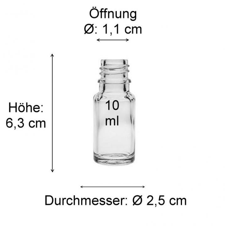 Tropfflasche   10 ml Glas Dosierflasche
