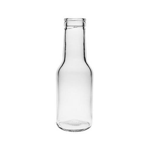 Glasflasche  150 ml rund mit Korken