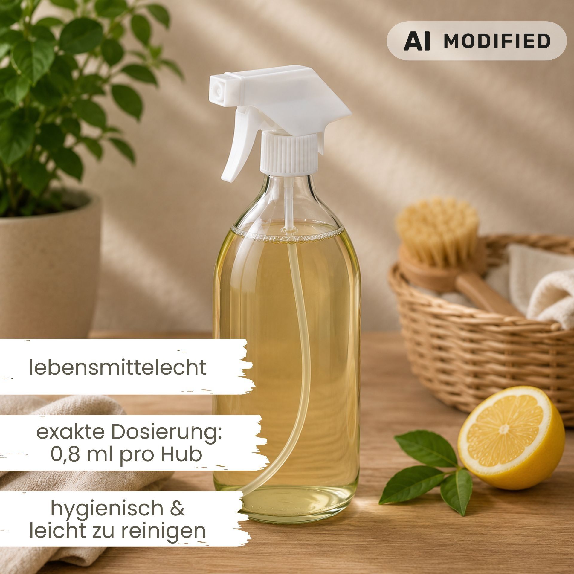 Sprühflasche  500 ml Glas mit Trigger