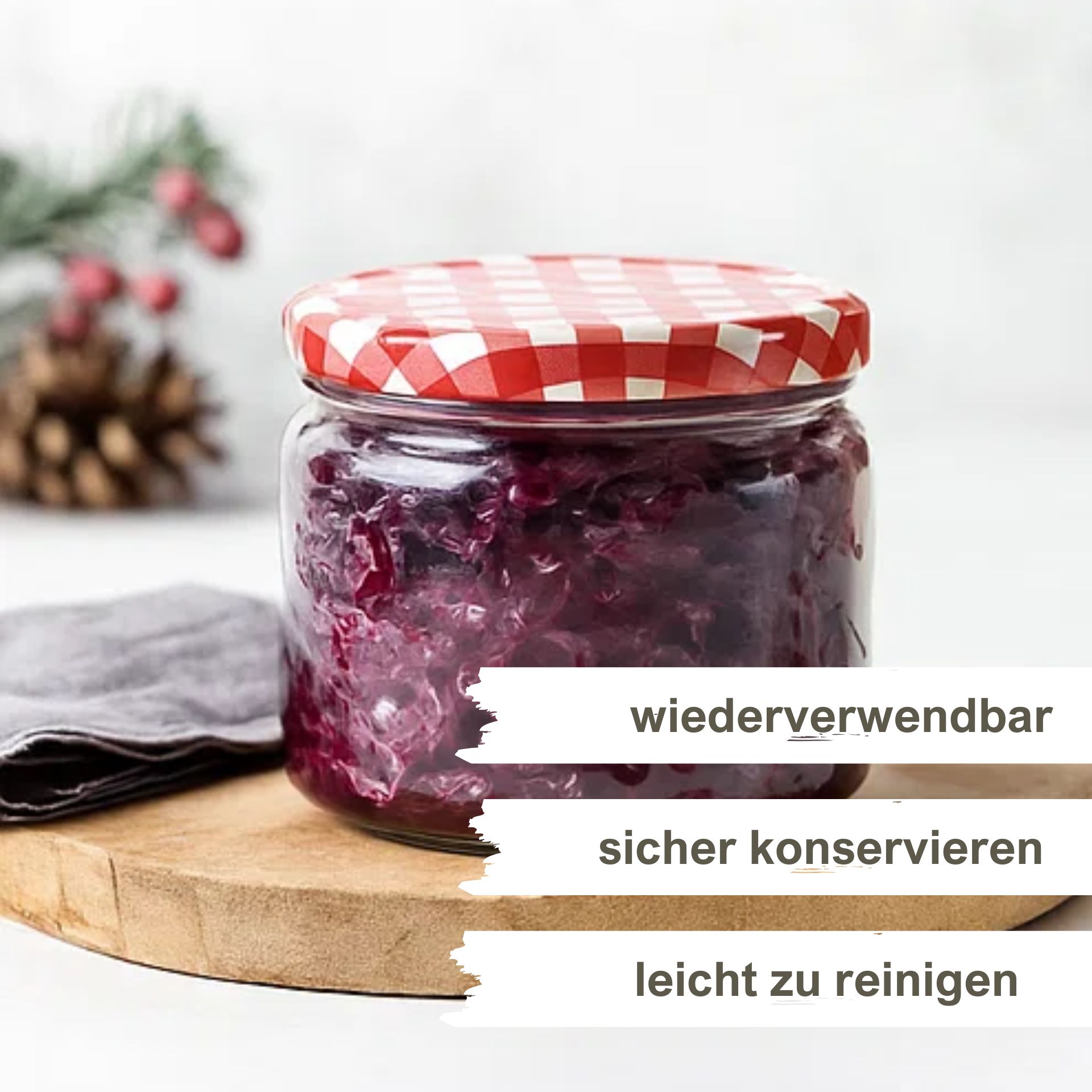 Einmachglas  330 ml  Marmeladenglas