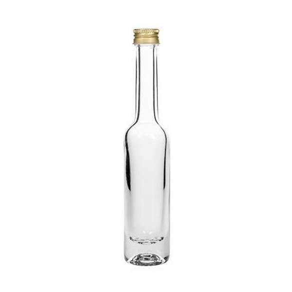 Glasflasche   40 ml Langhals mit Schraubverschluss 
