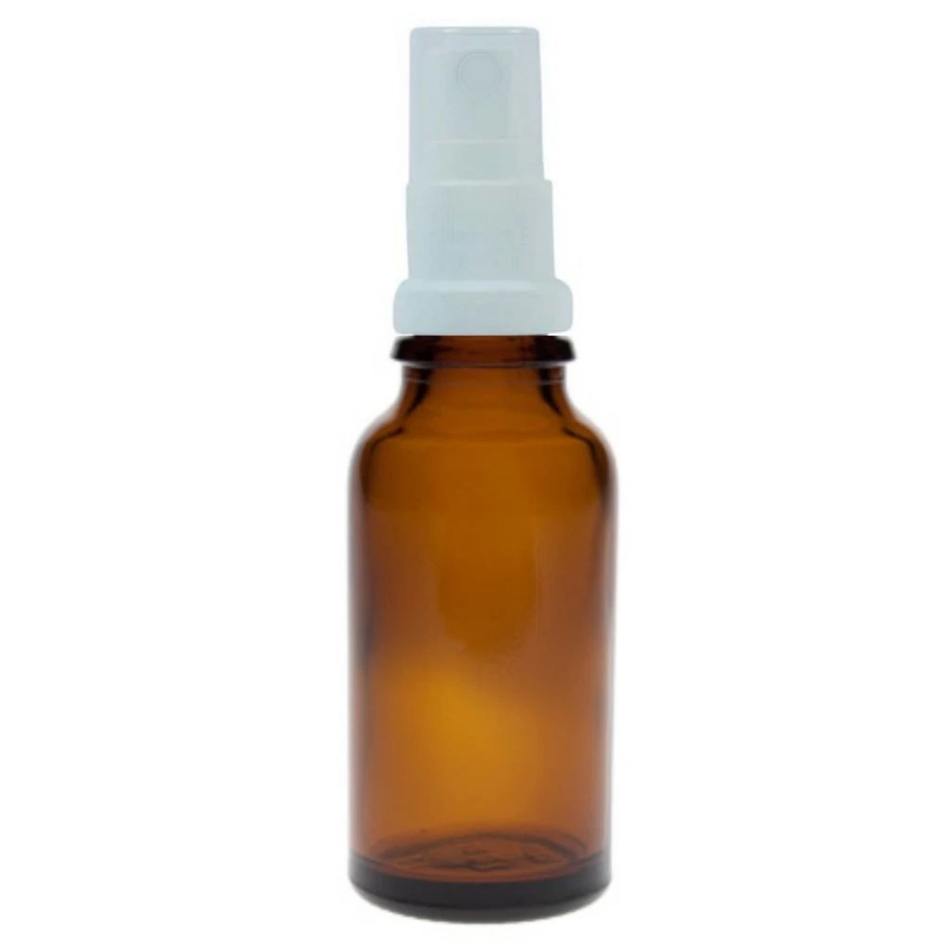 20 ml Sprühflasche aus transparentem Kunststoff mit weißem Sprühkopf, ideal für die Aufbewahrung und Verteilung von Flüssigkeiten. Perfekt für den Einsatz von Reinigungsmitteln, Parfümen oder Desinfektionsmitteln.