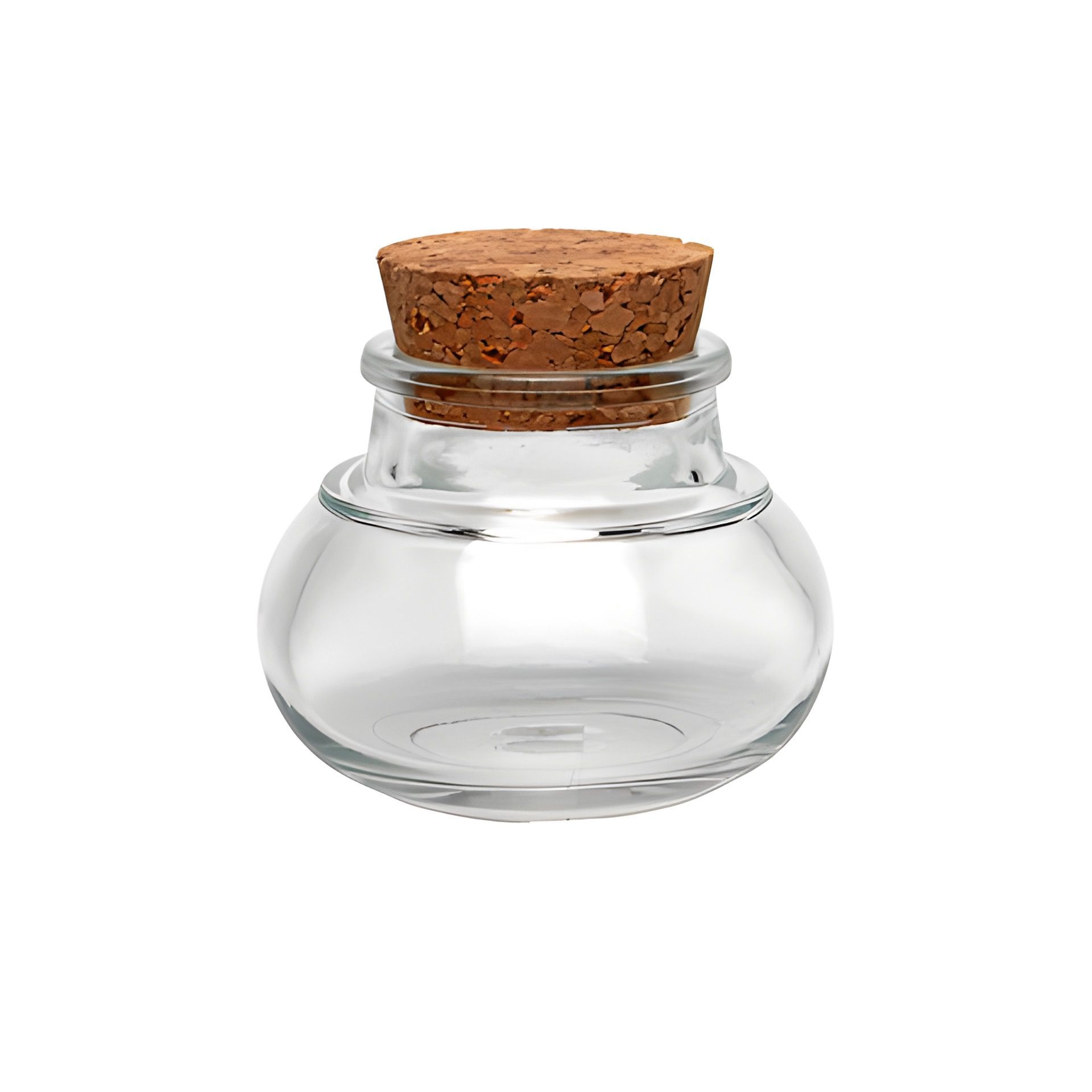 Korkenglas   40 ml Gewürzglas rund mit Korken