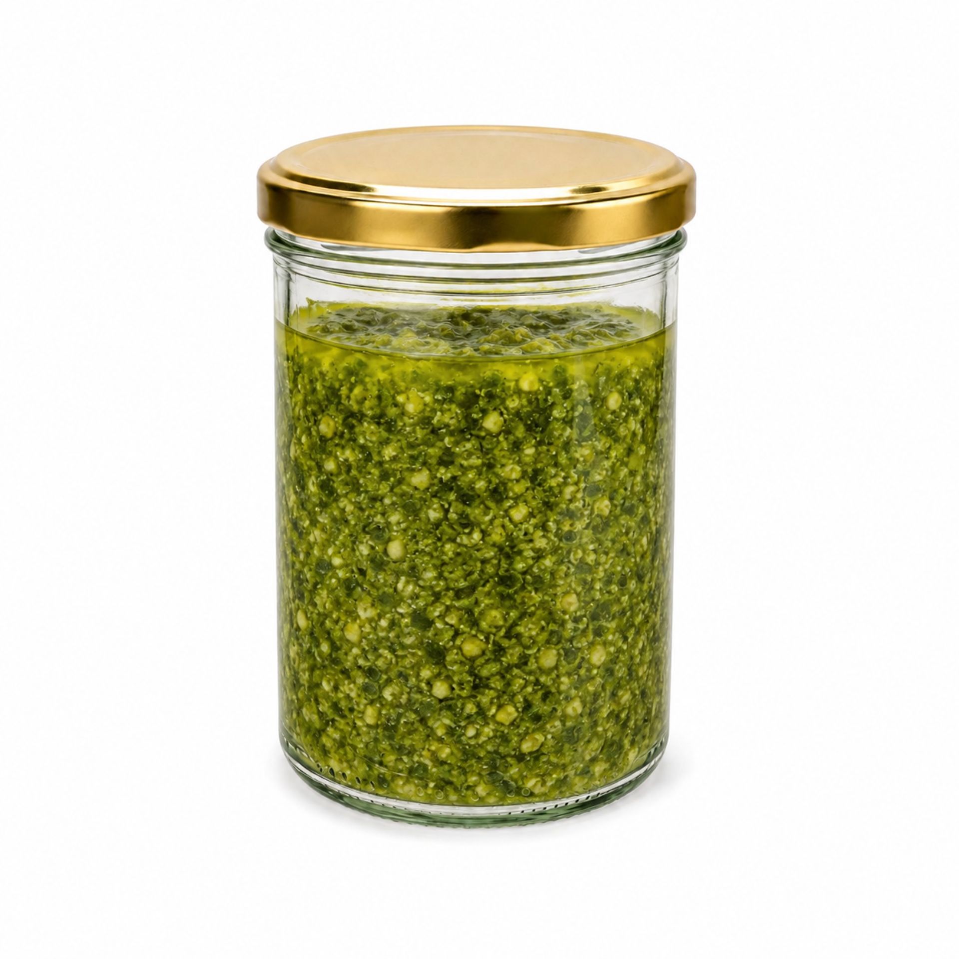 Sturzglas 435ml mit Deckel, klare Glasverarbeitung, ideal für Marmelade oder Konserven, Produktfoto auf weißem Hintergrund