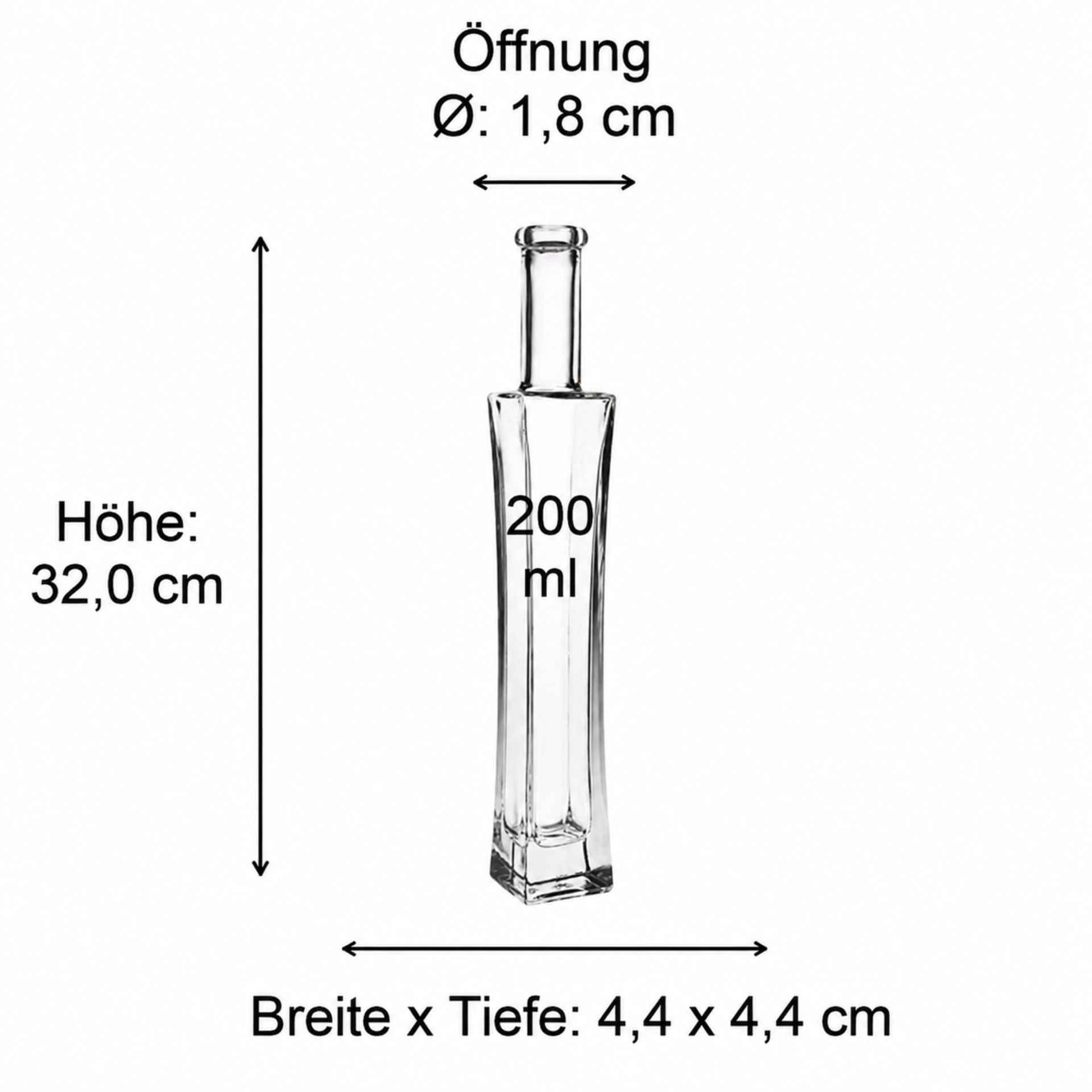 Produktbild von VI130B99K: Maße einer blauen Glasflasche mit detaillierten Abmessungen. Perfekt für Getränkebranche und Verpackungslösungen.