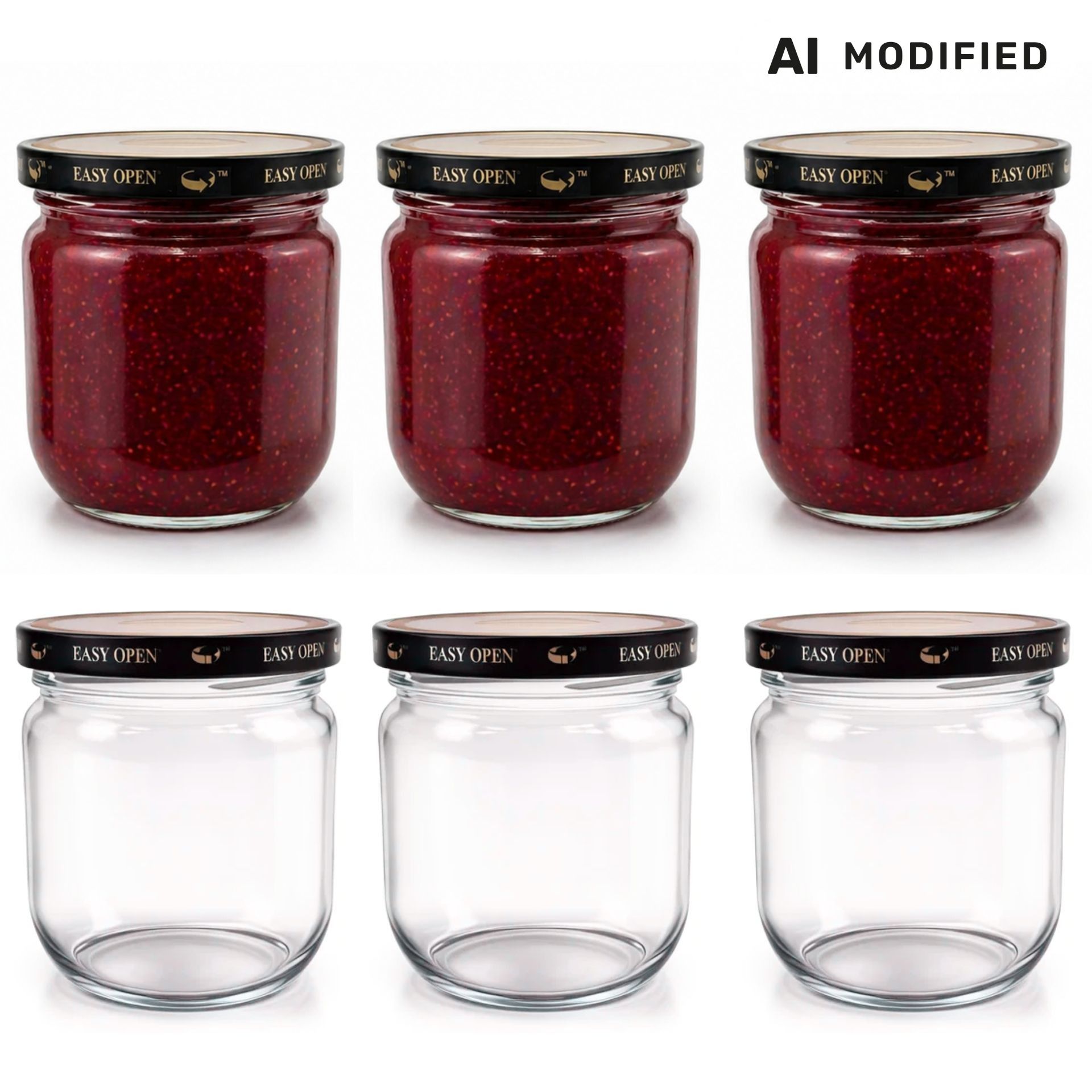 Einmachgläser 6x 425 ml mit Orbit™ EASY-OPEN Schraubdeckel