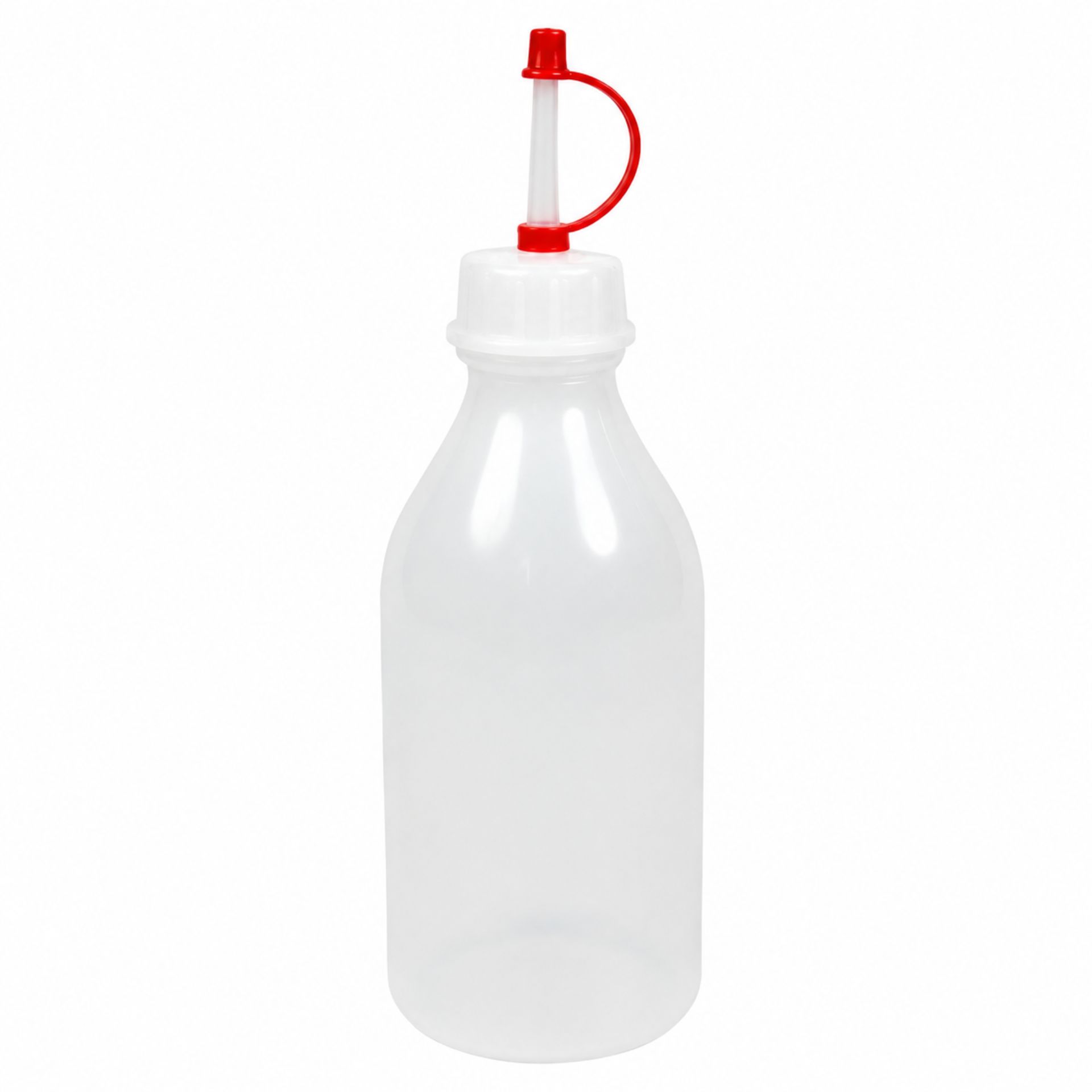 250 ml Tropfflasche aus PE mit Dosierverschluss, ideal als Spritzflasche für präzises Dosieren von Flüssigkeiten