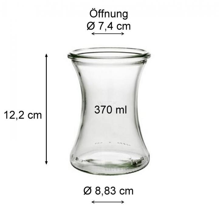 WECK Delikatessenglas 370 ml mit Deckel