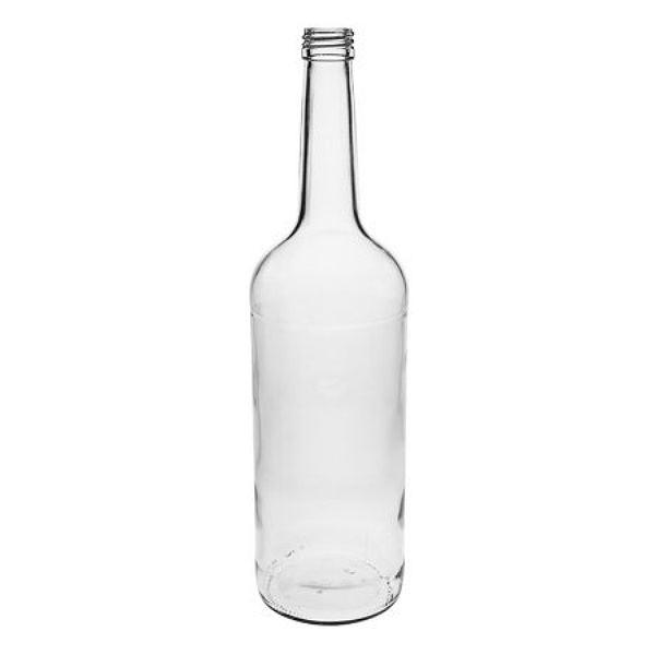 mikken Glasflasche 1 Liter, Likörflasche 1000 ml Klarglas Gradhalsflasche kaufen