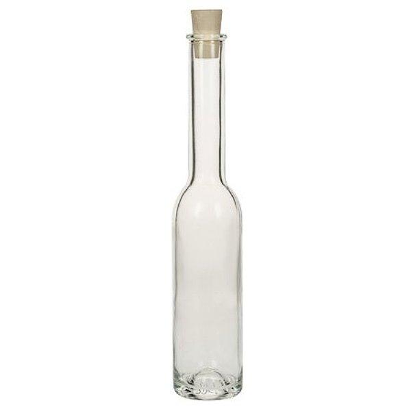 Glasflasche 200 ml hoch schmal mit Korken 