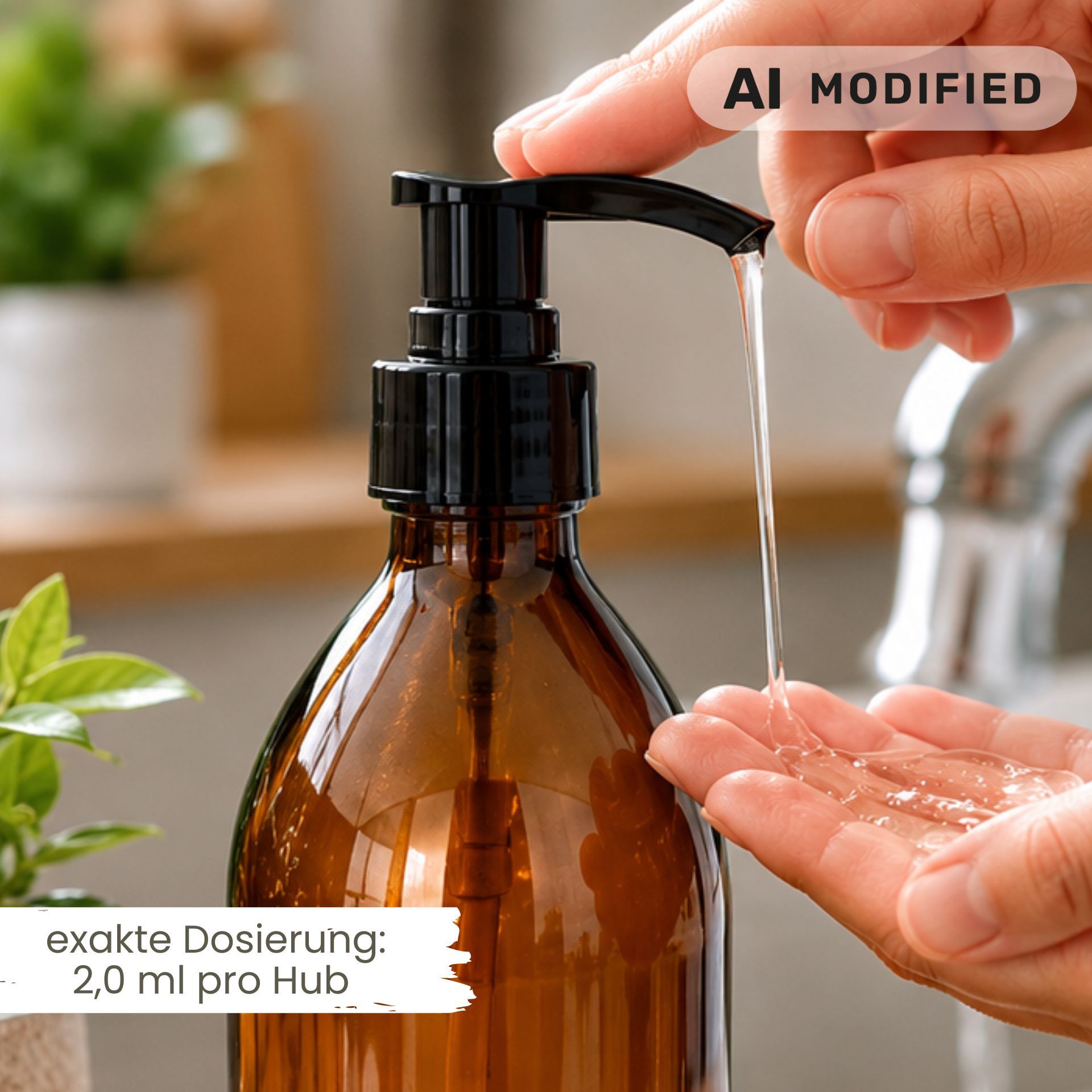 Seifenspender 1000 ml Glas Lotionspender