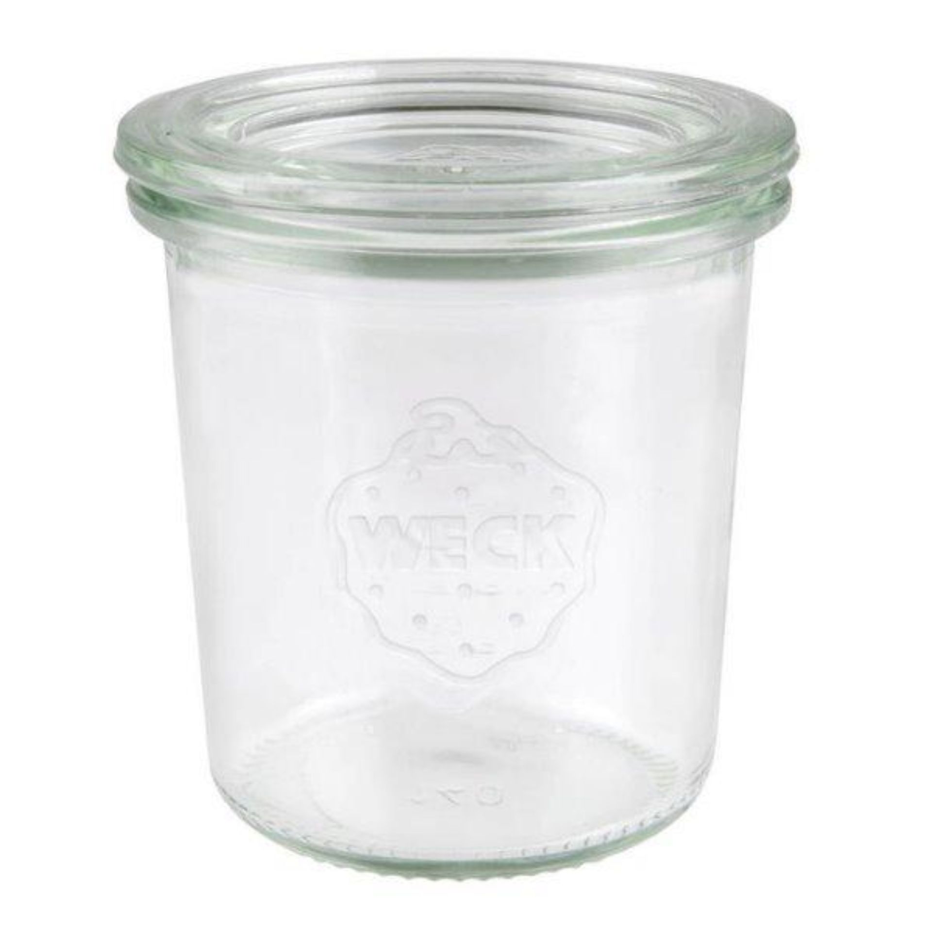 Weck Sturzglas 140 ml mit Deckel, Einmachglas, ideal zum Einmachen und Aufbewahren von Lebensmitteln, klar, hochwertiges Glasdesign, robust und wiederverwendbar.