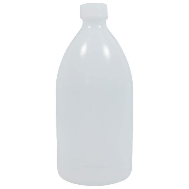 Laborflasche 1 Liter Kunststoff weiss