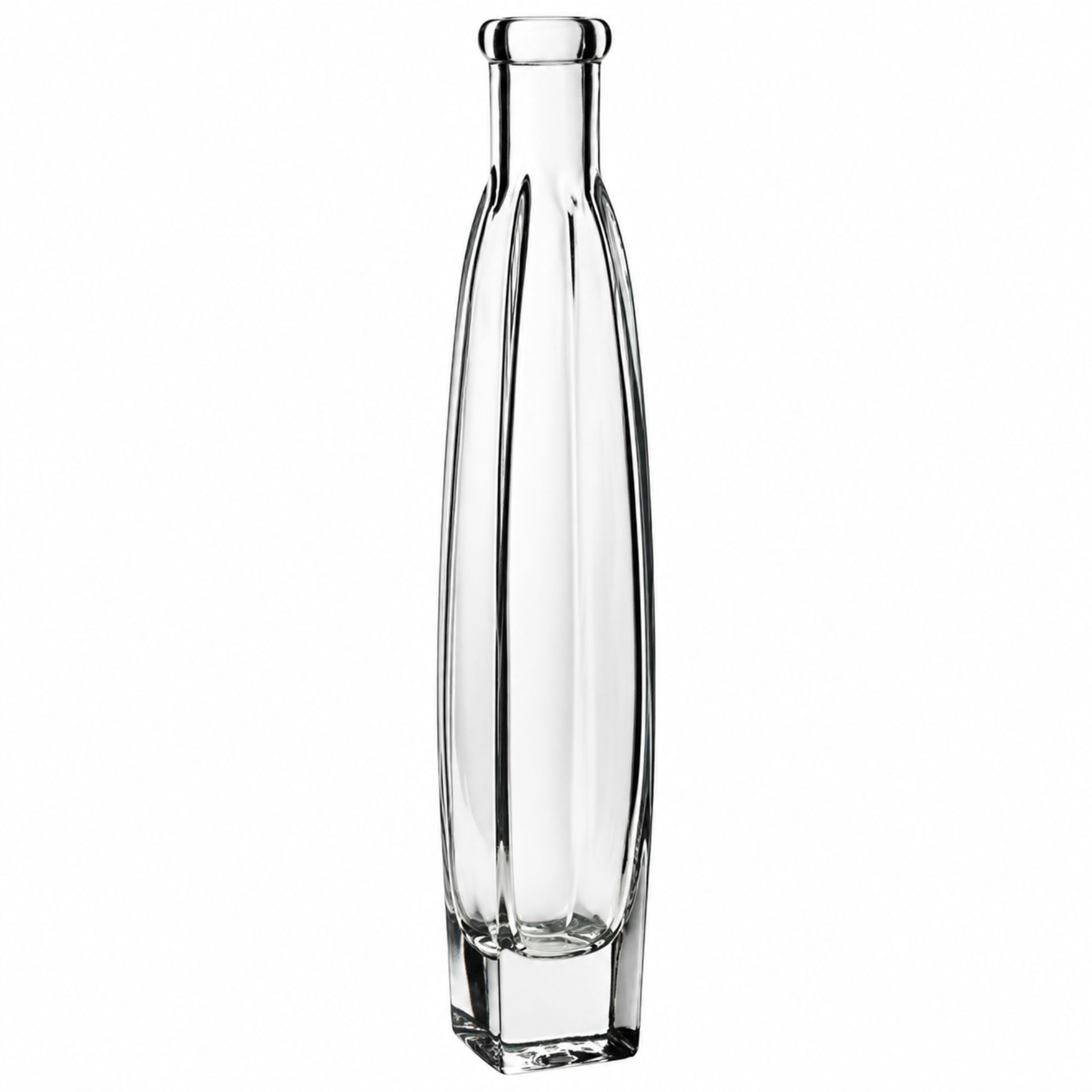Ovalglasflasche 200 ml mit Korken - Hochwertiges glasklares Design für Getränke oder Dekorationen.