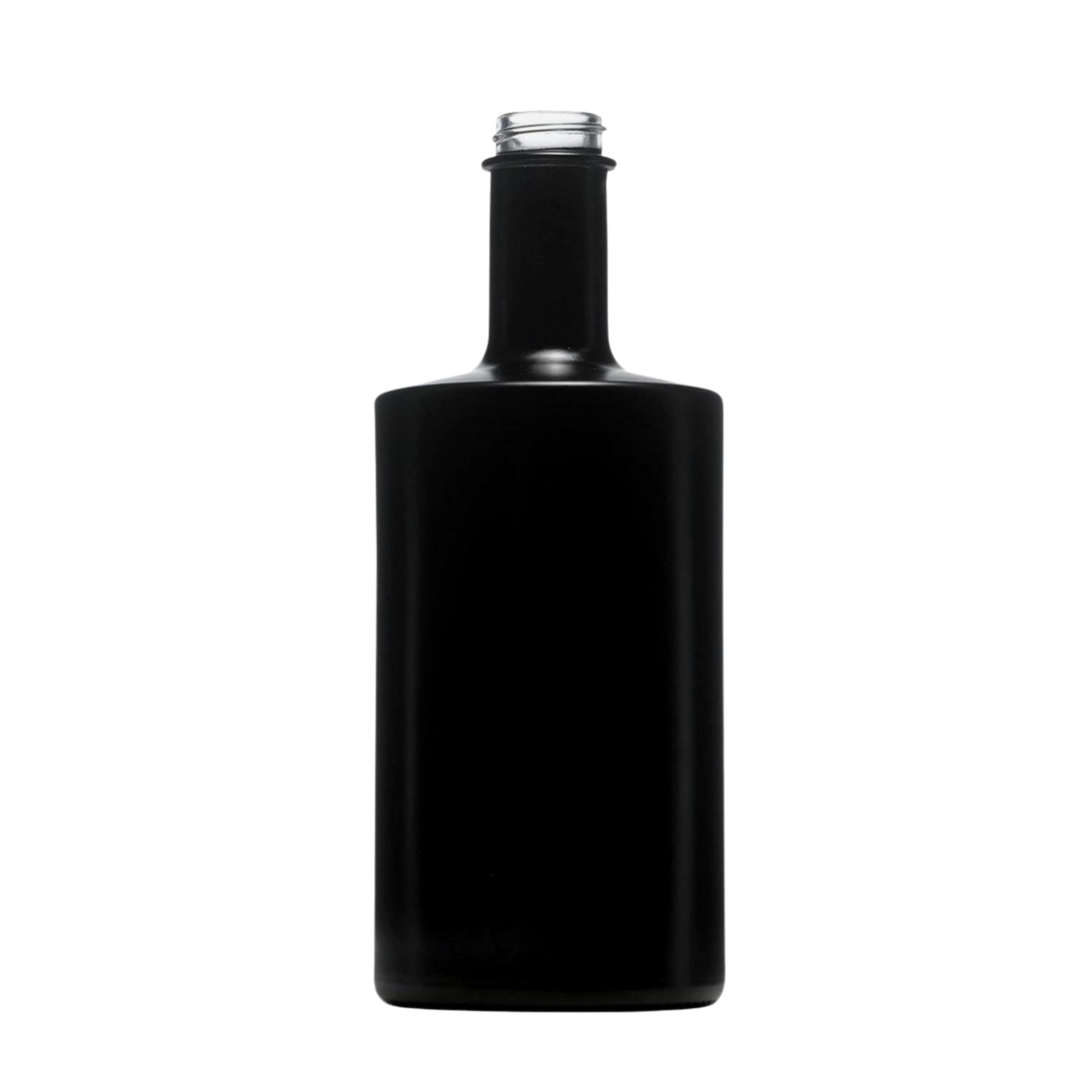 Mikken ART Flasche 500 ml – Schwarzes Glas mit Schraubverschluss