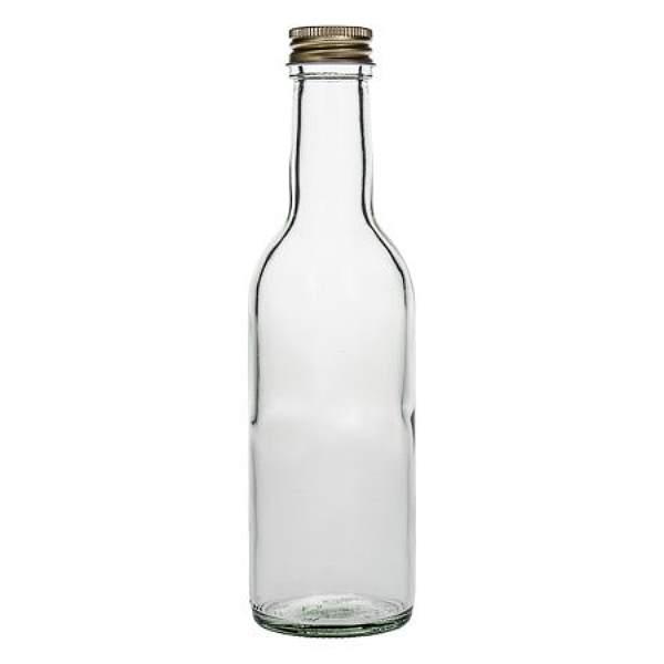Glasflasche 250 ml gerade Form