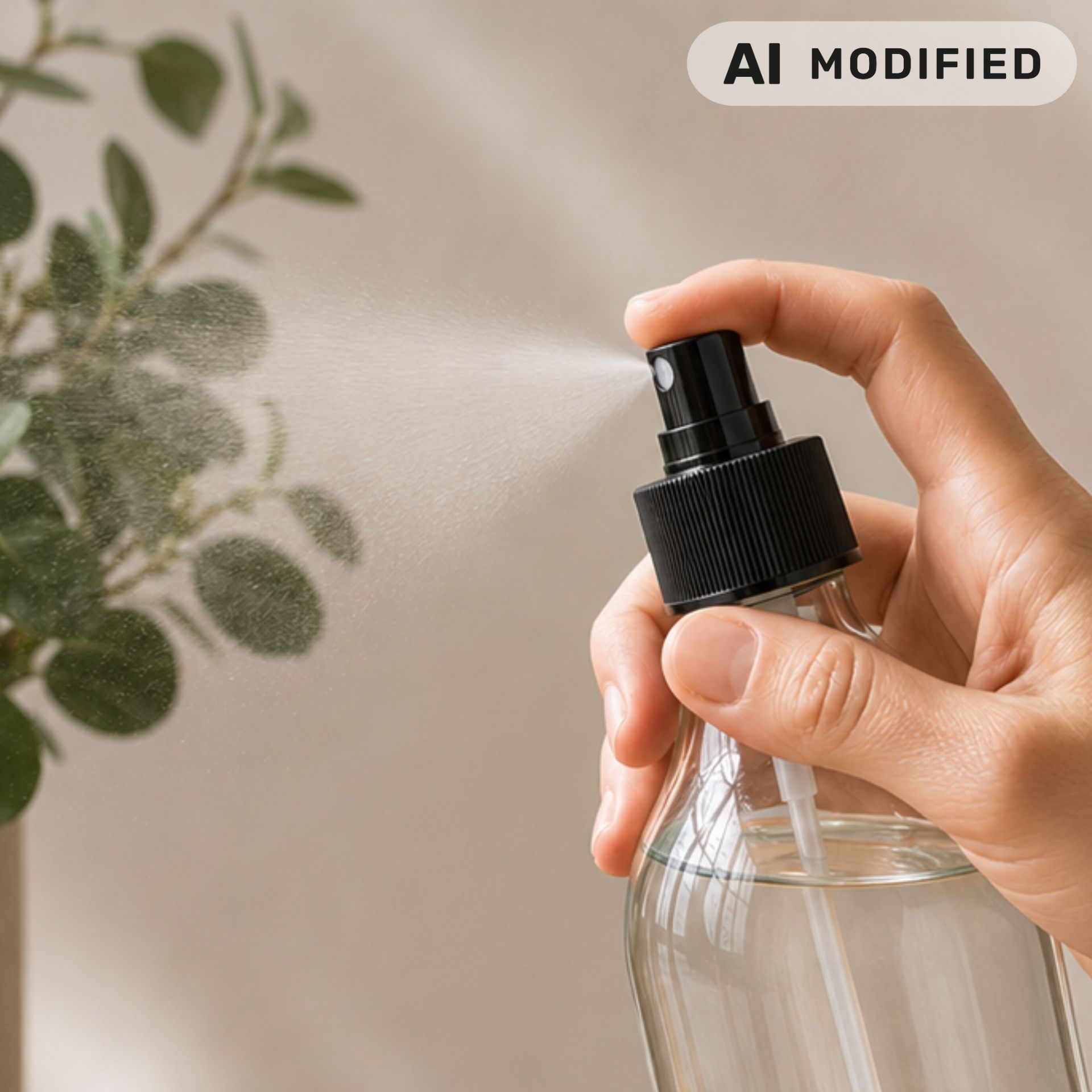 Sprühflasche  250 ml Glas mit Fingerzerstäuber