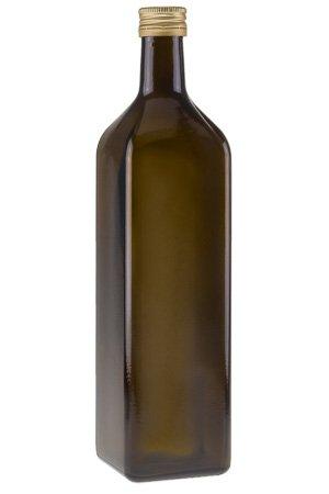 mikken braune Glasflaschen 1000 ml zum befüllen, Ölflasche Maraska 1 Liter
