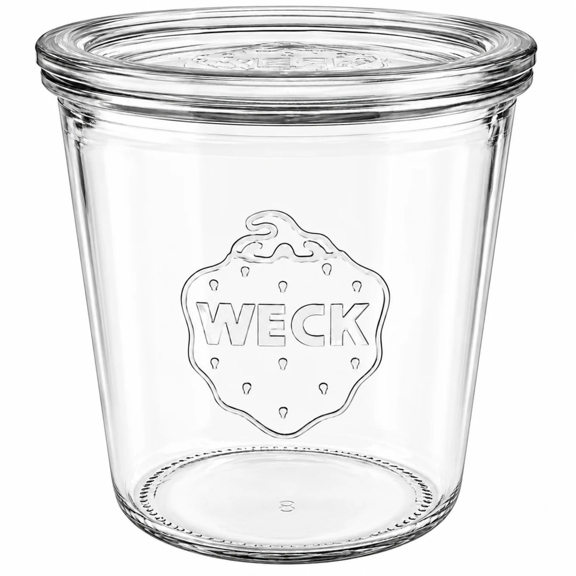 WECK Sturzglas  580 ml Einmachglas mit Deckel 1/2 Liter