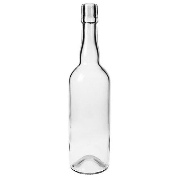 Glasflasche mit Bügelverschluss - 750 ml, elegantes und umweltfreundliches Design, ideal für Getränke, wiederverwendbar und langlebig.