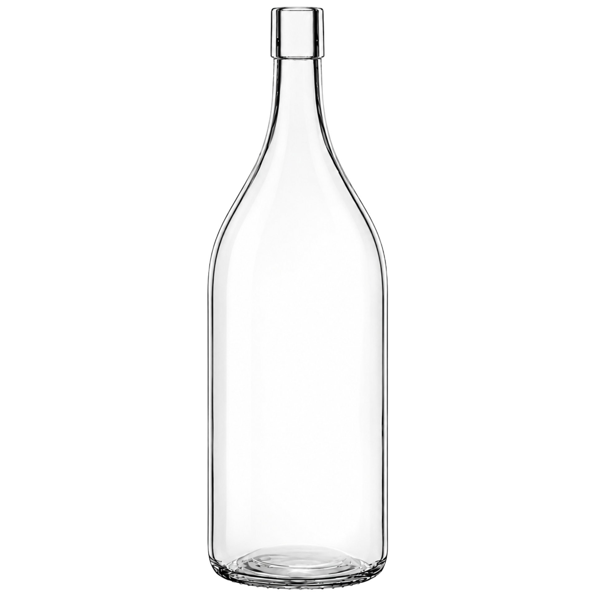 Glasflasche 2000 ml XL mit Bügelverschluss