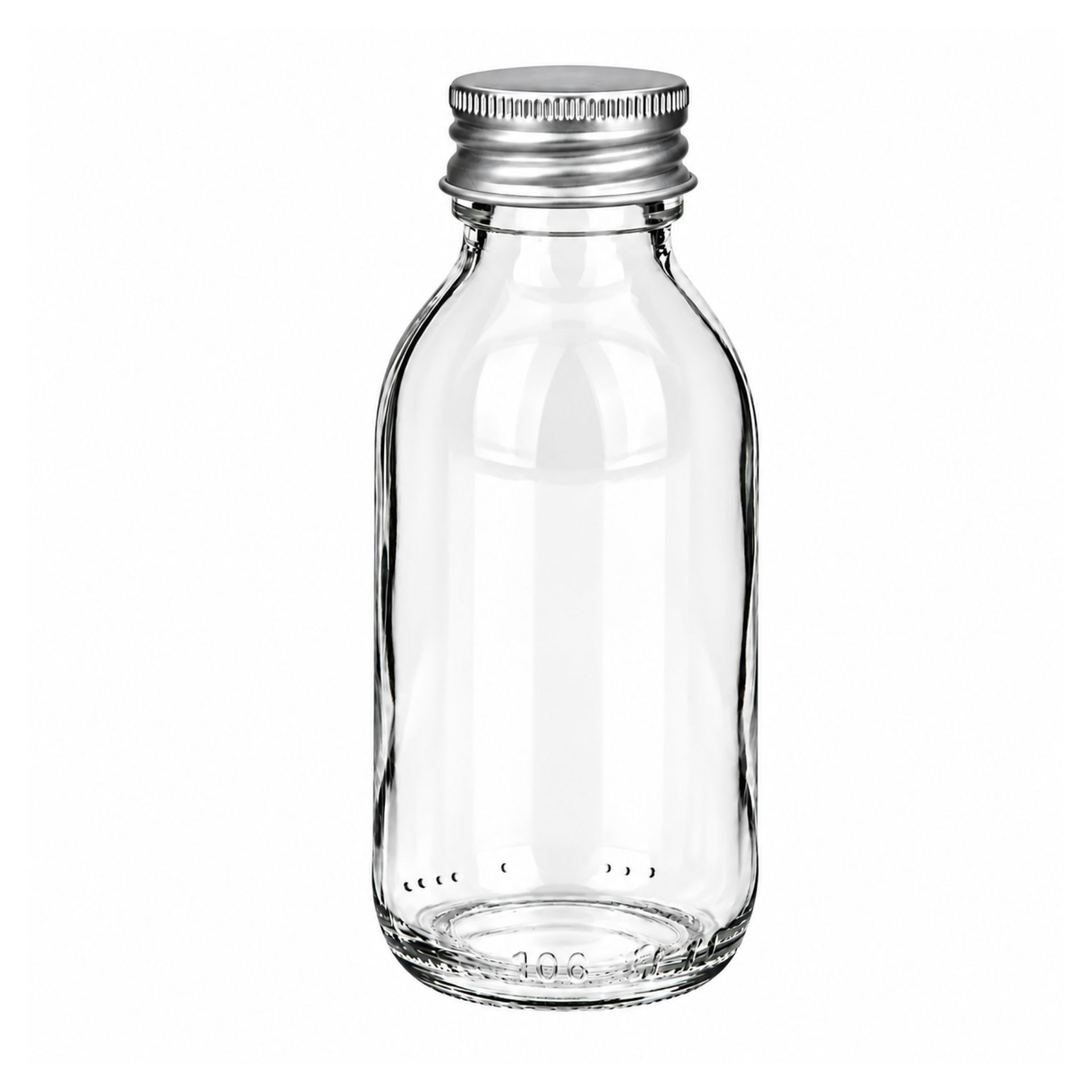 Glasflasche 100 ml Shotflasche mit Schraubdeckel