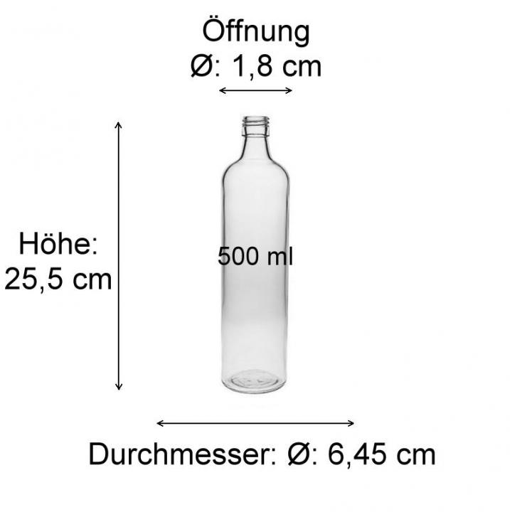 Glasflasche  500 ml Krugflasche