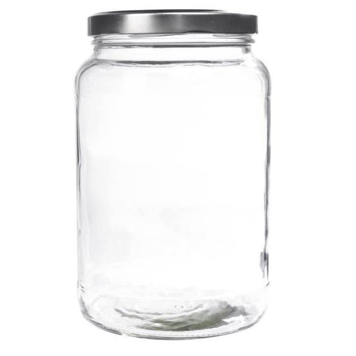 mikken Vorratsgläser 1,7 Liter mit Schraubverschluss, grosse Glasdosen 