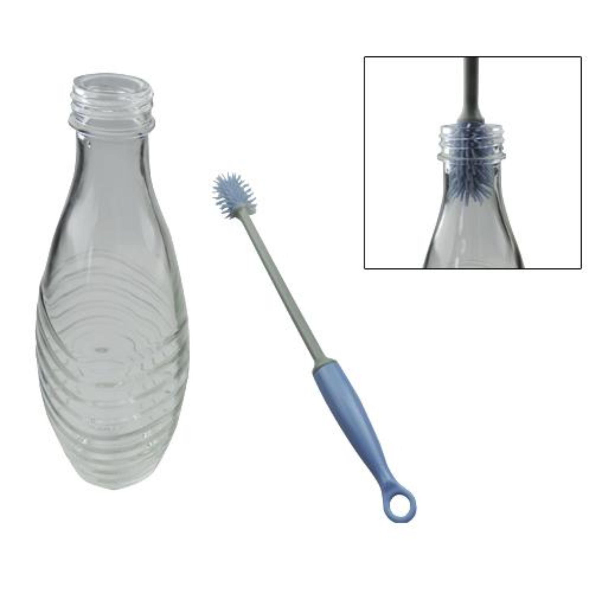 Flaschenbürste aus Kunststoff 29,5 cm – Spülbürste für Flaschen, Gläser und Karaffen Bilderläuterung: Flaschenbürste aus Kunststoff, 29,5 cm Länge, ideal zur Reinigung von Flaschen, robuste Borsten für gründliche Säuberung, praktische Küchenhilfe, langlebiges Material.
