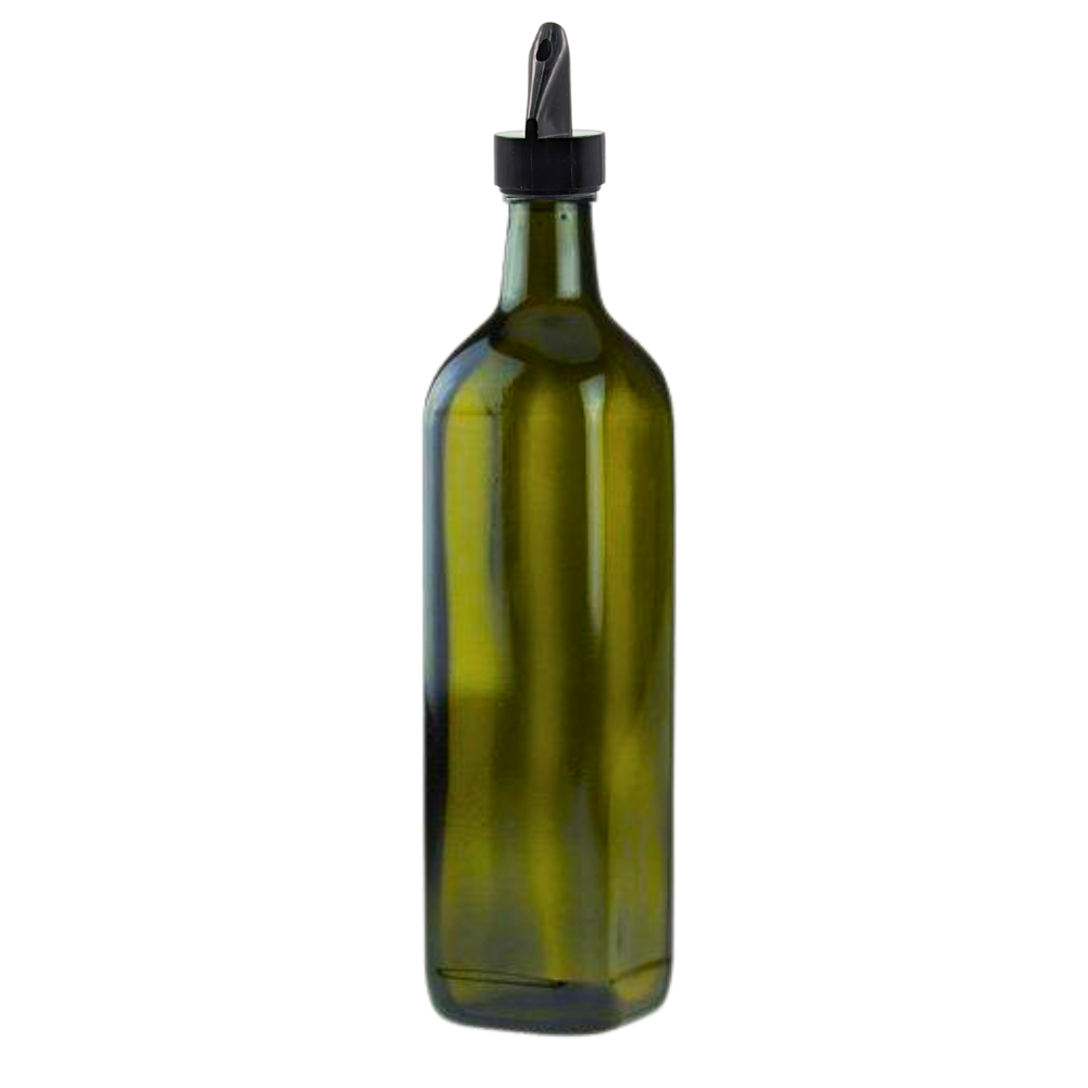 mikken 750 ml Ölflasche mit Ausgiesser leere Flaschen für Olivenöl zum befüllen
