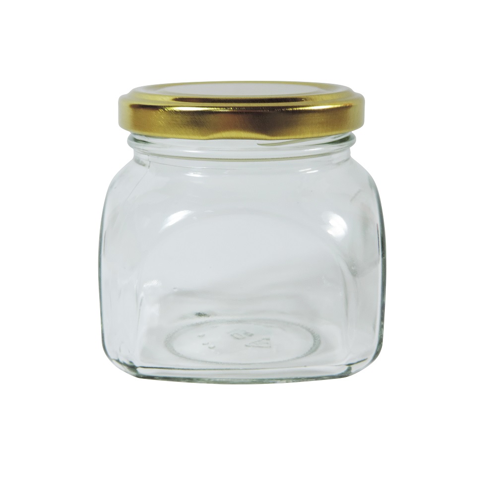 Einmachglas  212 ml Gewürzglas mit Deckel Gold