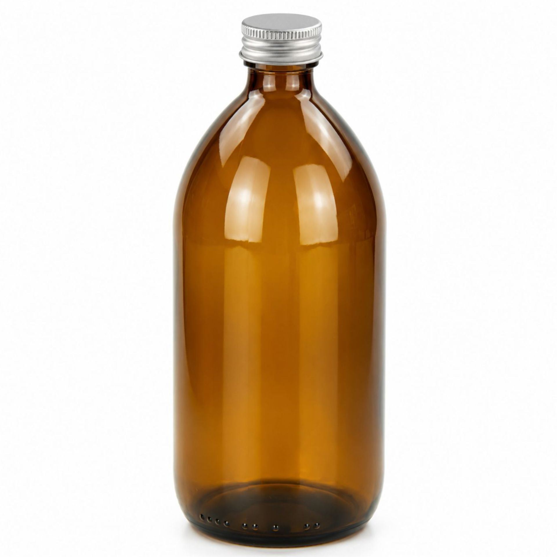 Apothekerflasche 1000 ml Glas Braun Schraubdeckel