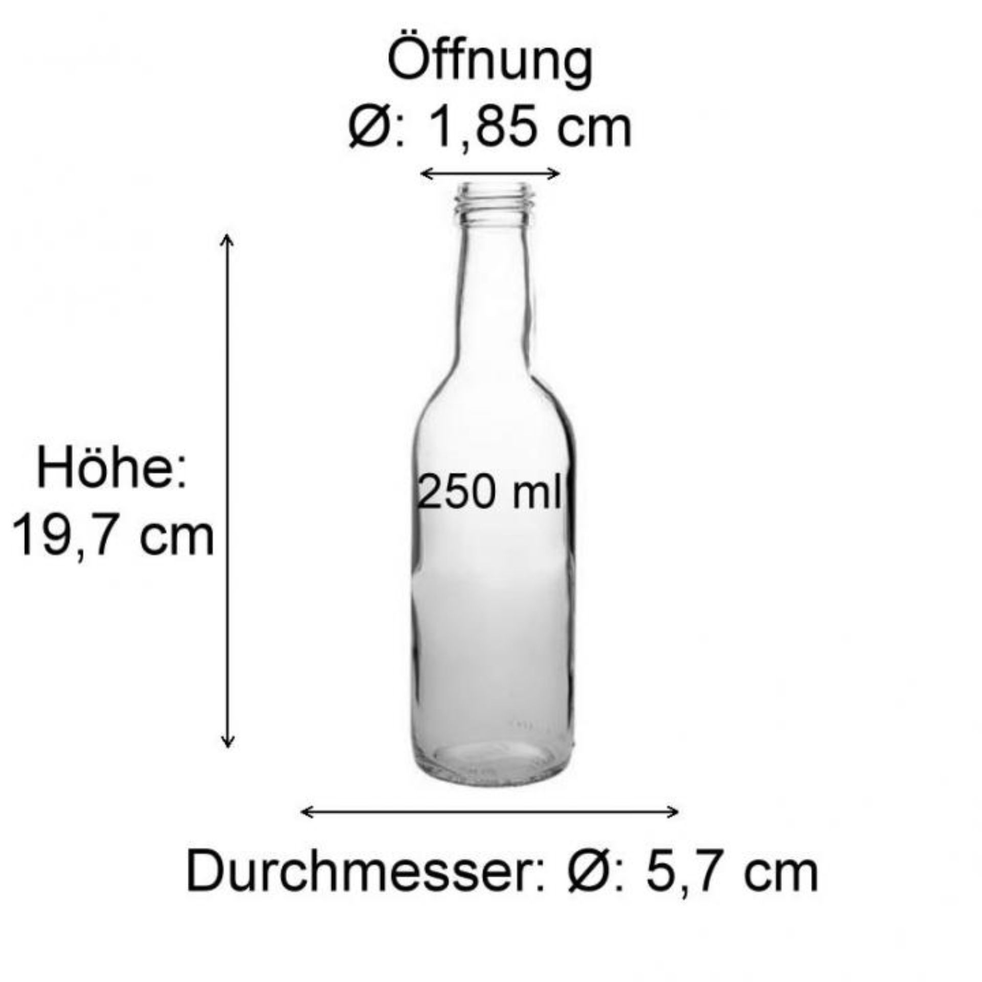 Leere braune Glasflasche mit Schraubverschluss – 500 ml Apothekerflasche für Flüssigkeiten Flaschen in verschiedenen Formen und Größen aus Glas und Kunststoff, daneben metallische Dosen vor weißem Hintergrund, perfekt für Verpackungs- und Recyclingzwecke.