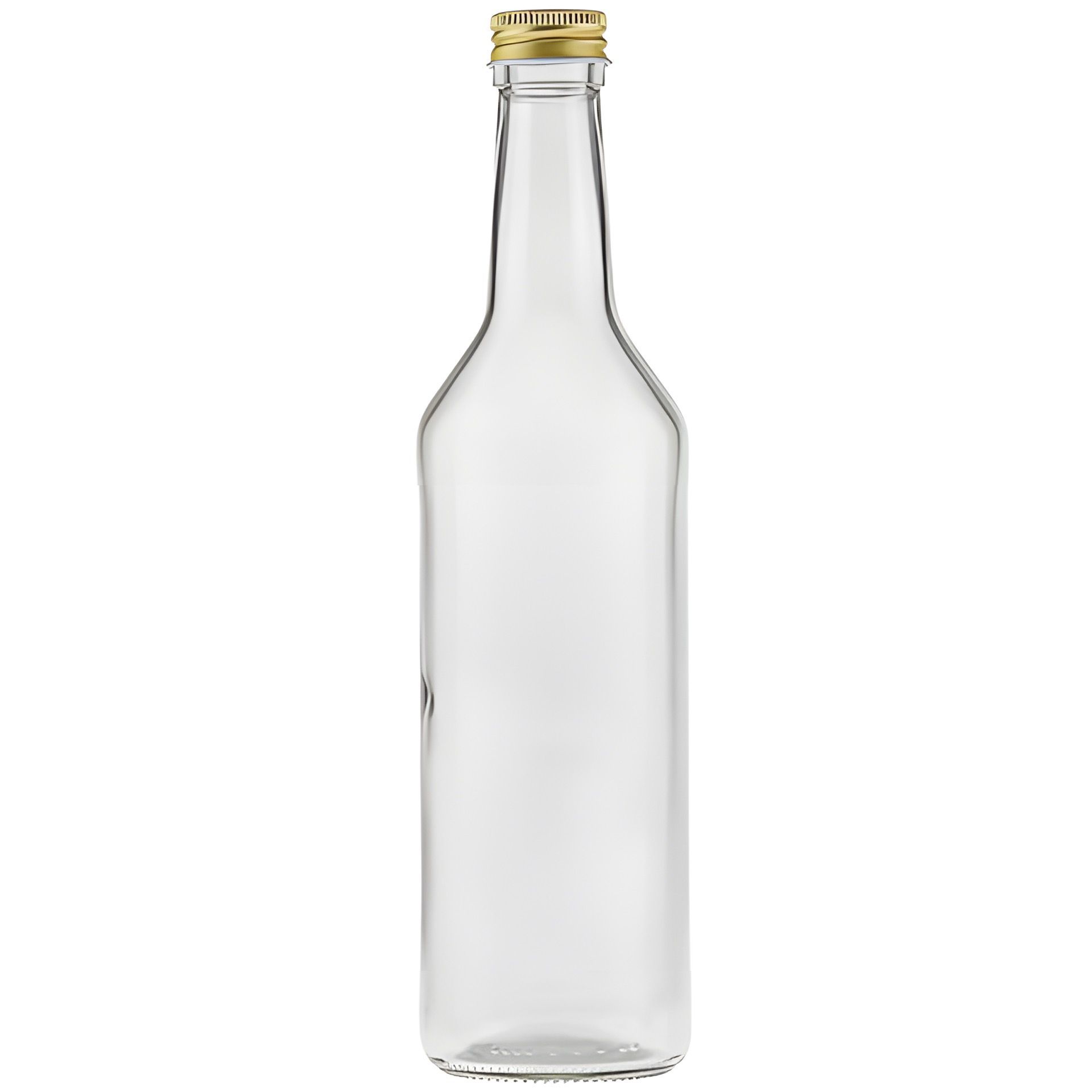 Glasflasche  500 ml rund