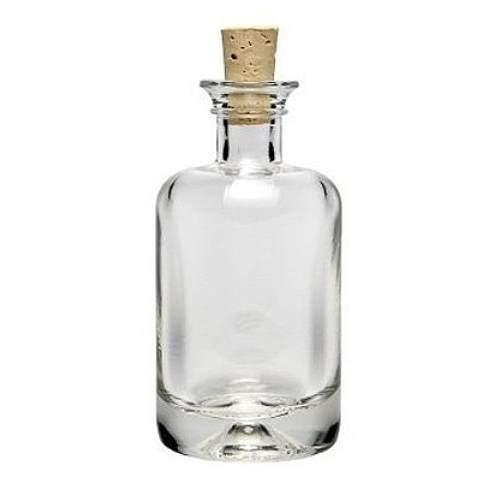  40 ml Apothekerflasche mit Korken Klarglas 