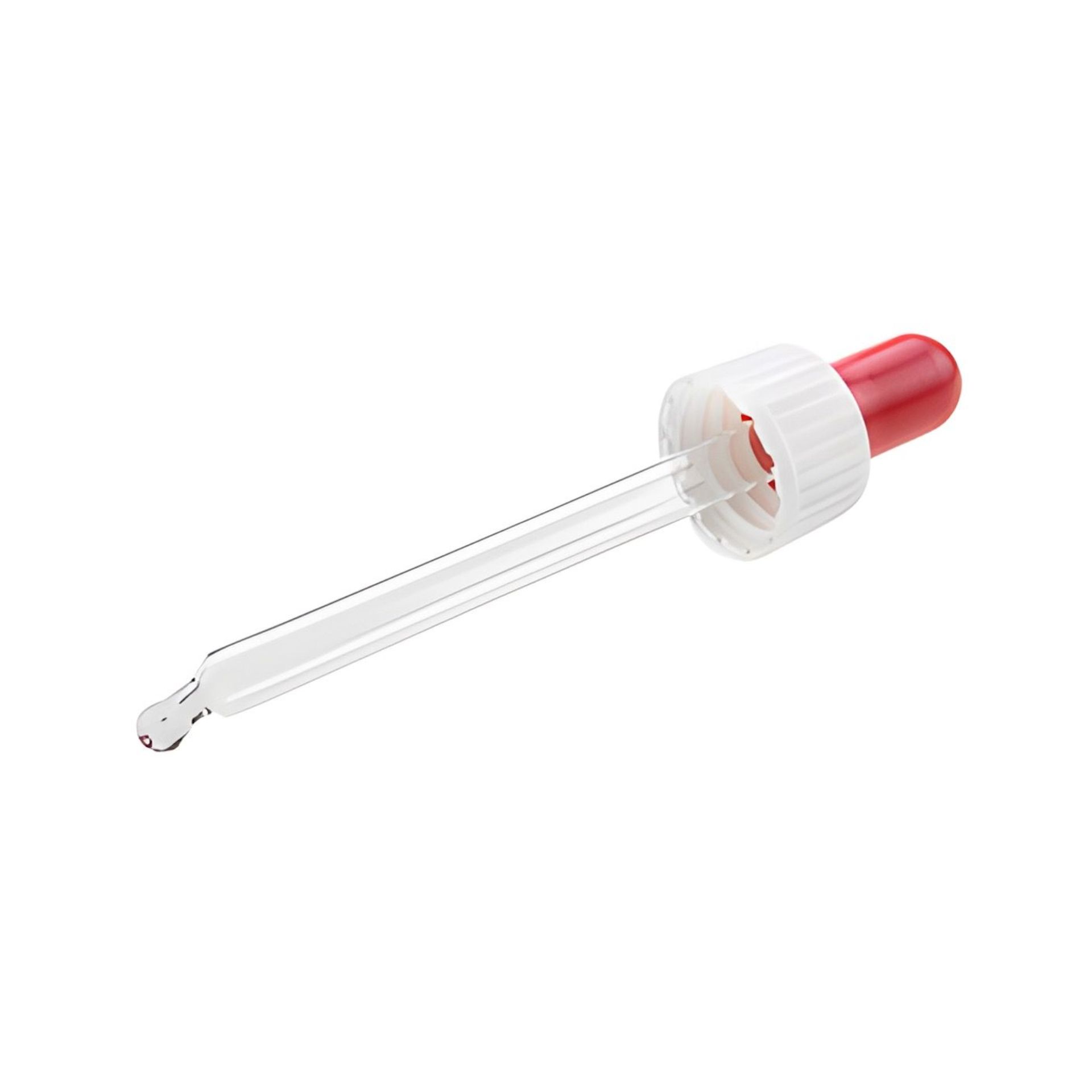 Pipettengarnitur DIN 18 weiß  87 mm für Tropfflasche 50 ml