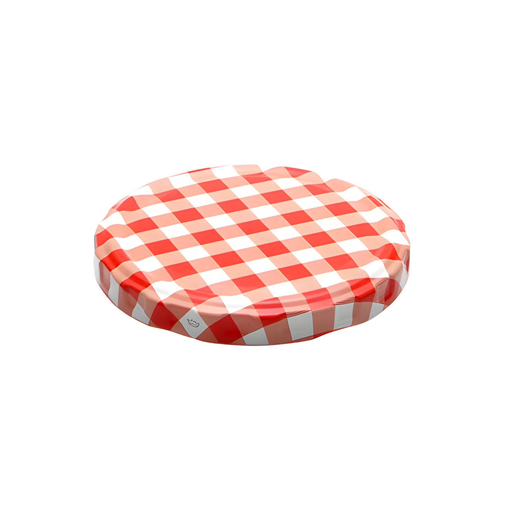 Twist-Off Deckel  TO 82 / 8,5 cm Rot/Weiß kariert sterilisierbar