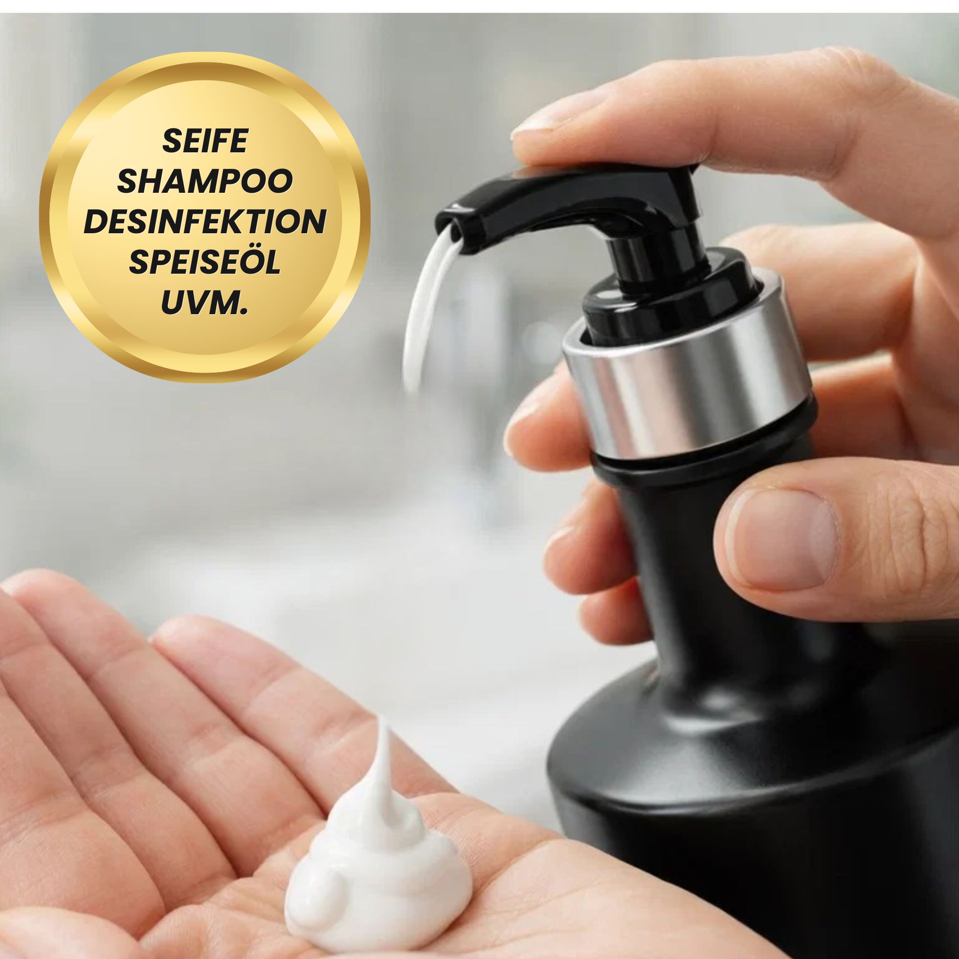 Seifenspender 500 ml mikken ART schwarz