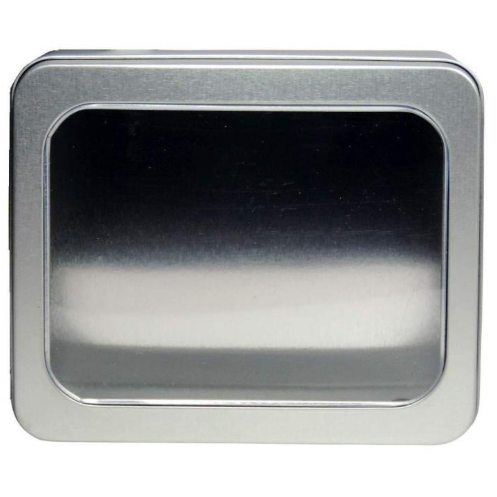 Vorratsdose rechteckig mit Sichtfenster 14,2 x 11,7 x 5,7 cm ideal zur Aufbewahrung von Lebensmitteln, stapelbar, aus stabilem Material, Metallverschluss.