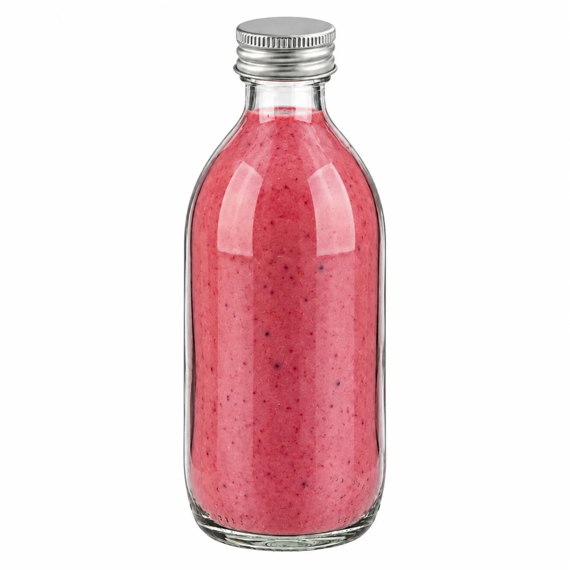 Sirupflasche 250 ml Glas Klar  mit Schraubdeckel