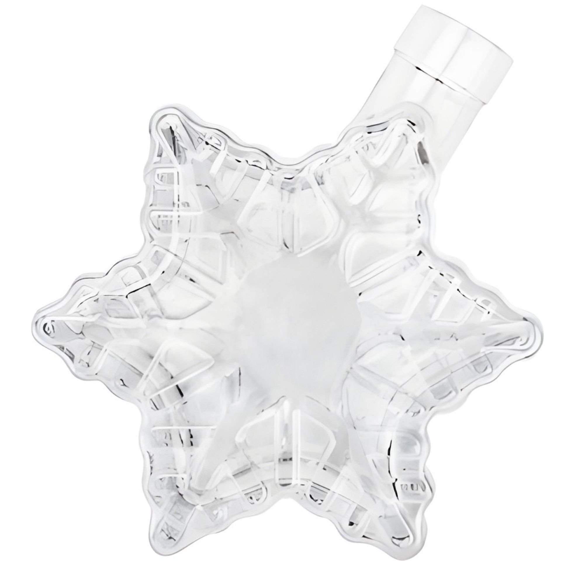 Glasflasche 200 ml Schneeflocke Glasflasche 200 ml Schneeflocke