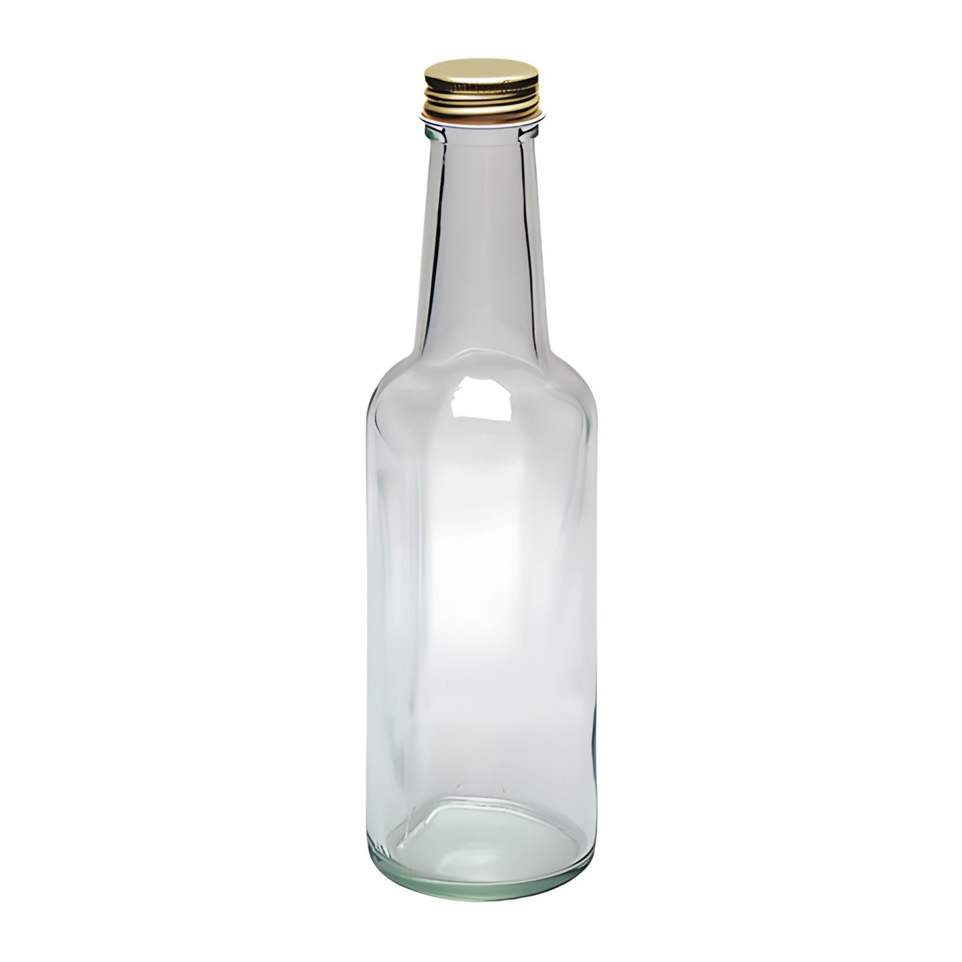 Schraubverschlussflasche 250 ml Weißglasflasche Deckel