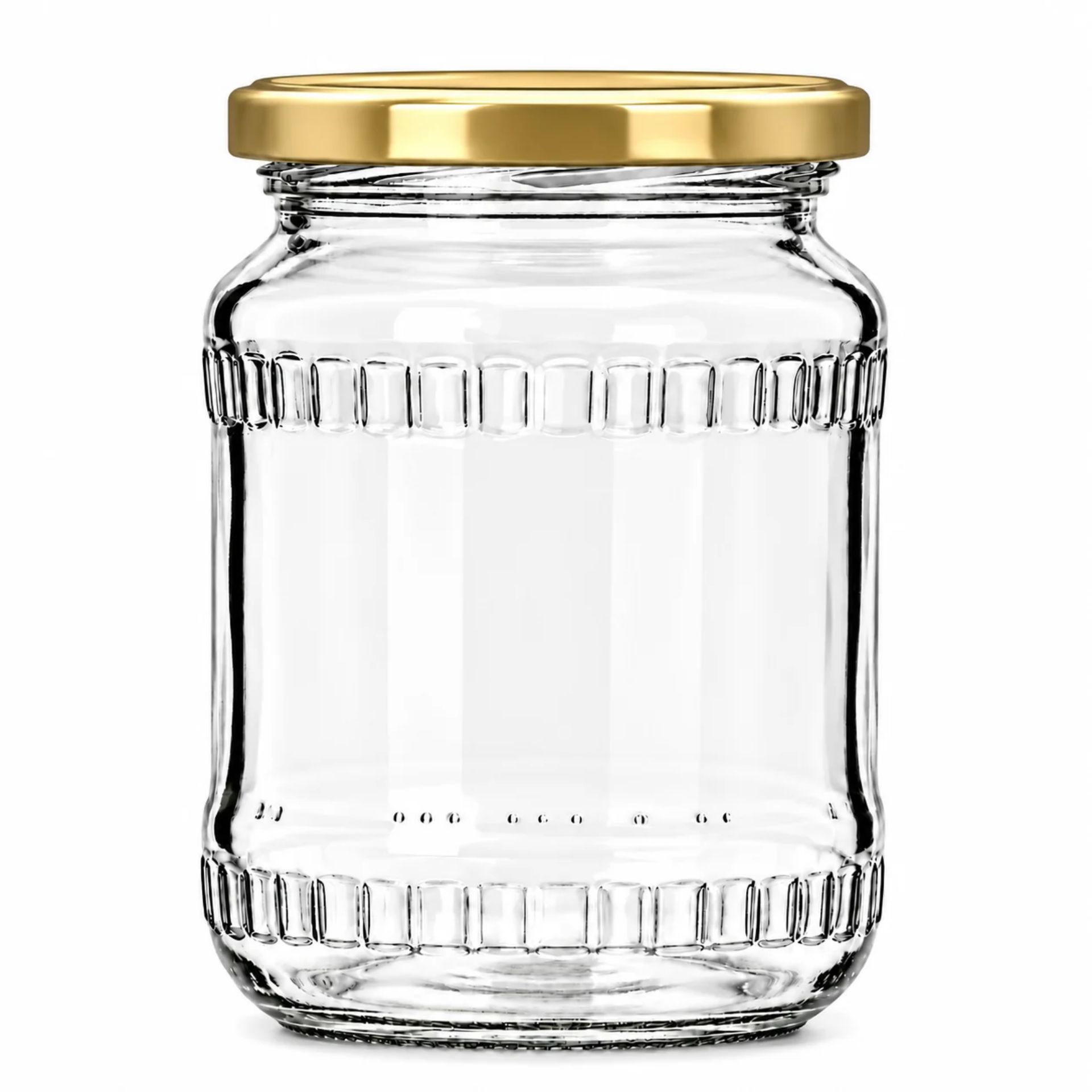 Einmachglas  720 ml Vorratsglas mit Relief