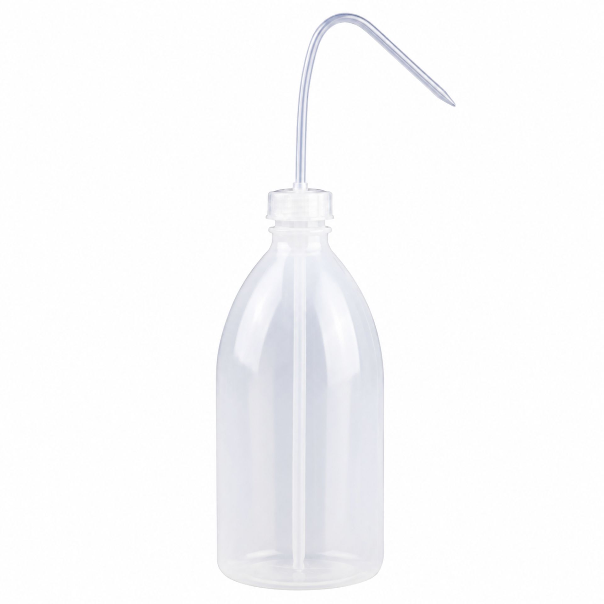 Spritzflasche 1000 ml Waschflasche mit Steigrohr, ideal für Labor und Reinigung, transparentes Kunststoffdesign mit ml-Markierungen.