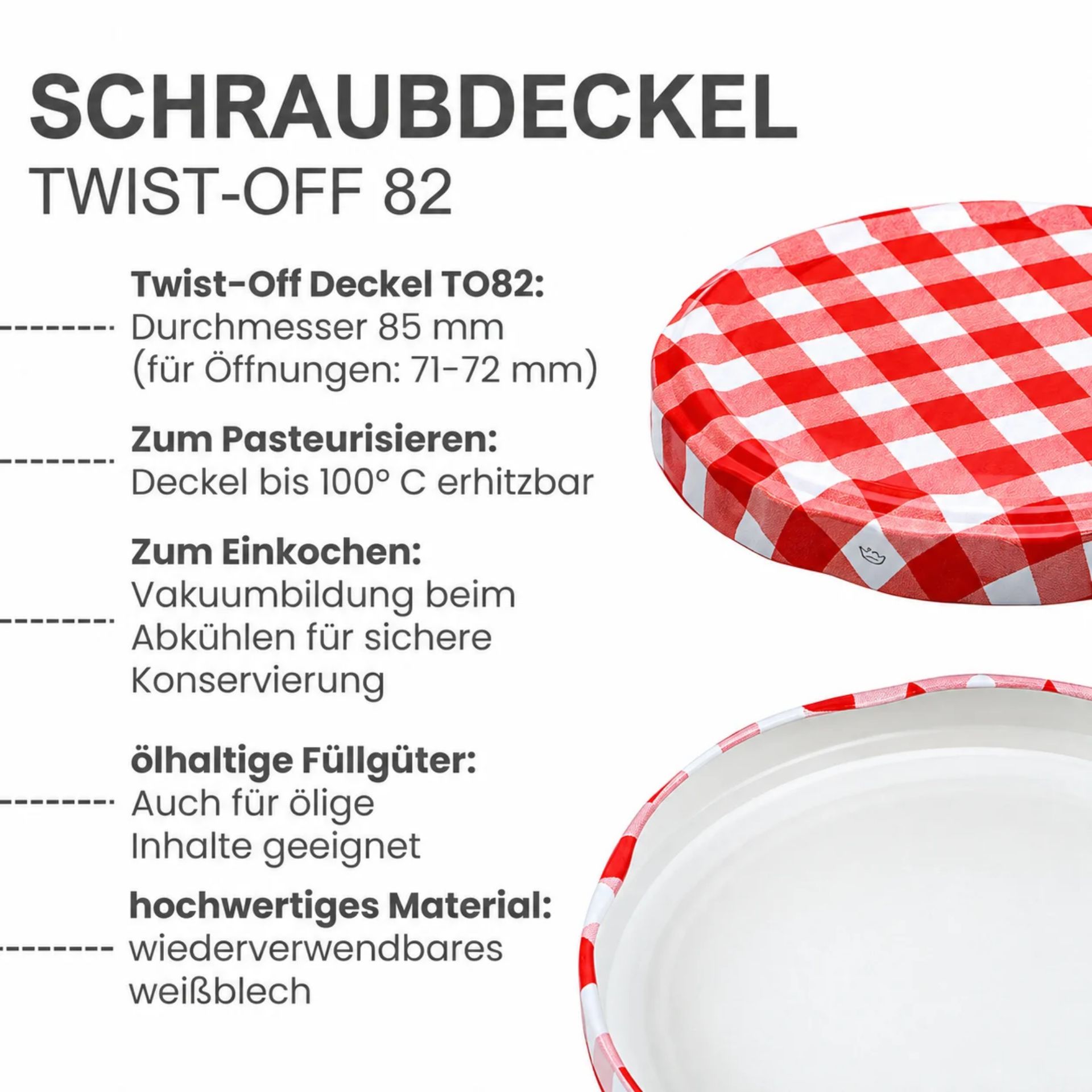 Einmachglas  850 ml Vorratsglas