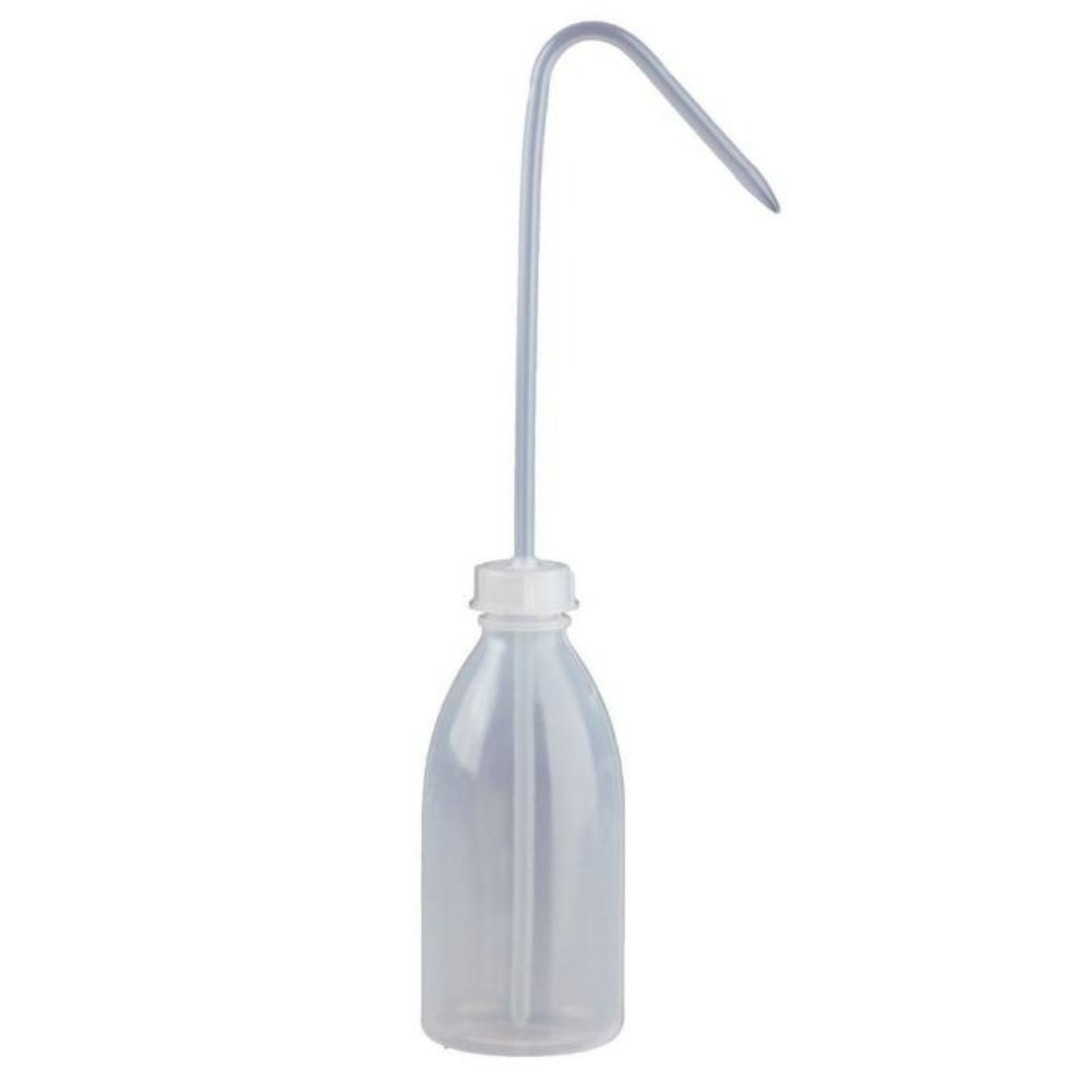 Ein 250 ml Spritzflasche, auch bekannt als Waschflasche, mit einem praktischen Steigrohr. Ideal für präzise Dosierung von Flüssigkeiten in Laboren und Werkstätten. Klar und gut sichtbar, erleichtert Flüssigkeitsstandkontrolle.